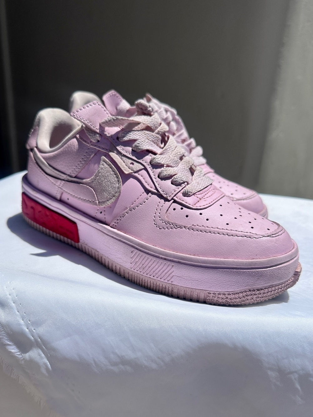 NIKE Air Force 1 Fontanka Pink Foam Sneakers Men’s Sz 6.5/Wmn Sz 8